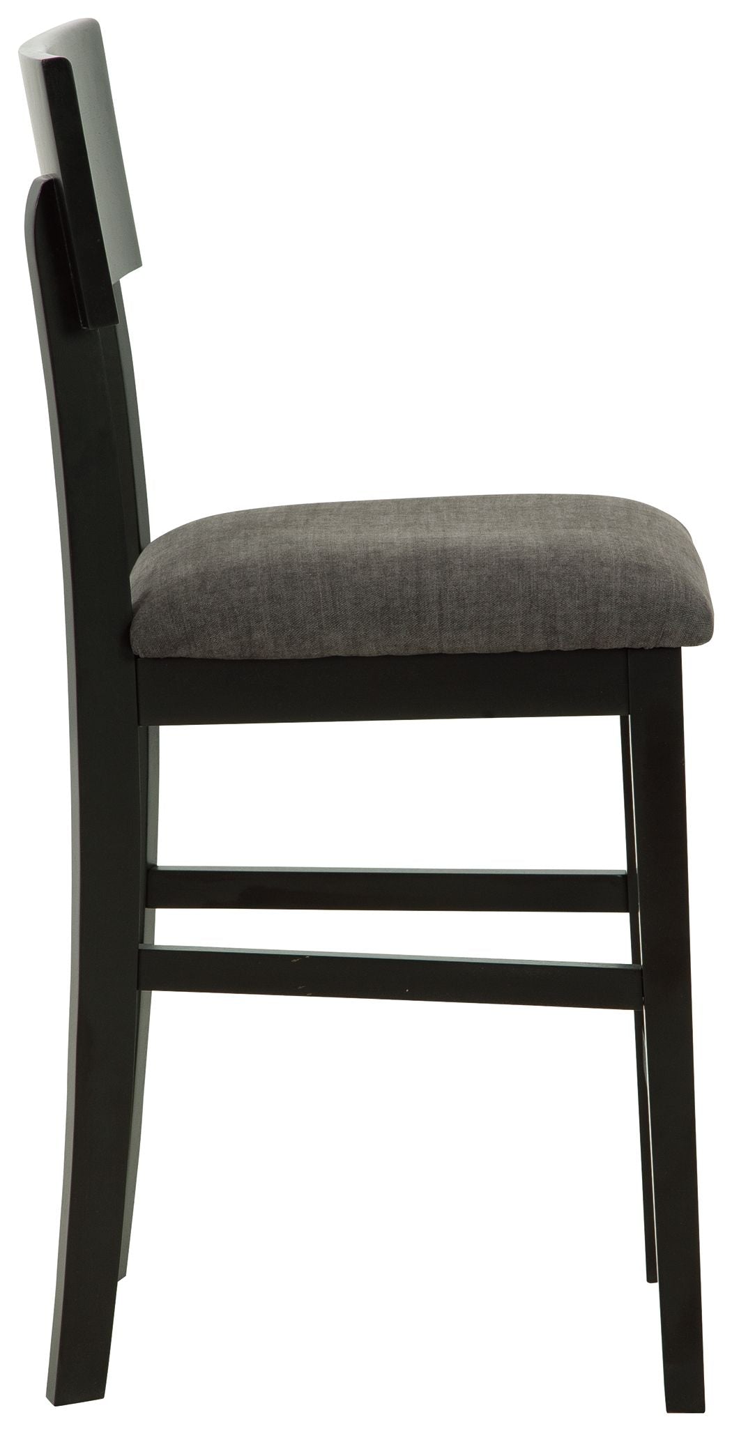 Chanzen - Gray / Black - Upholstered Barstool (Set of 2)