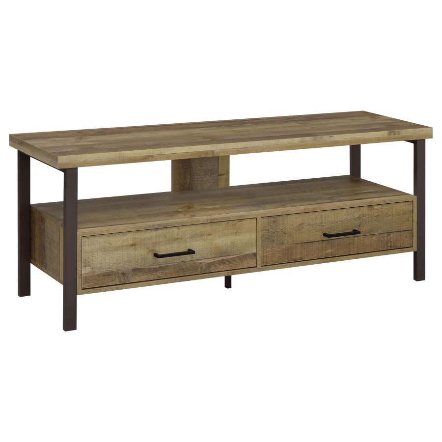 Ruston - 3-drawer Weathered Pine TV Console