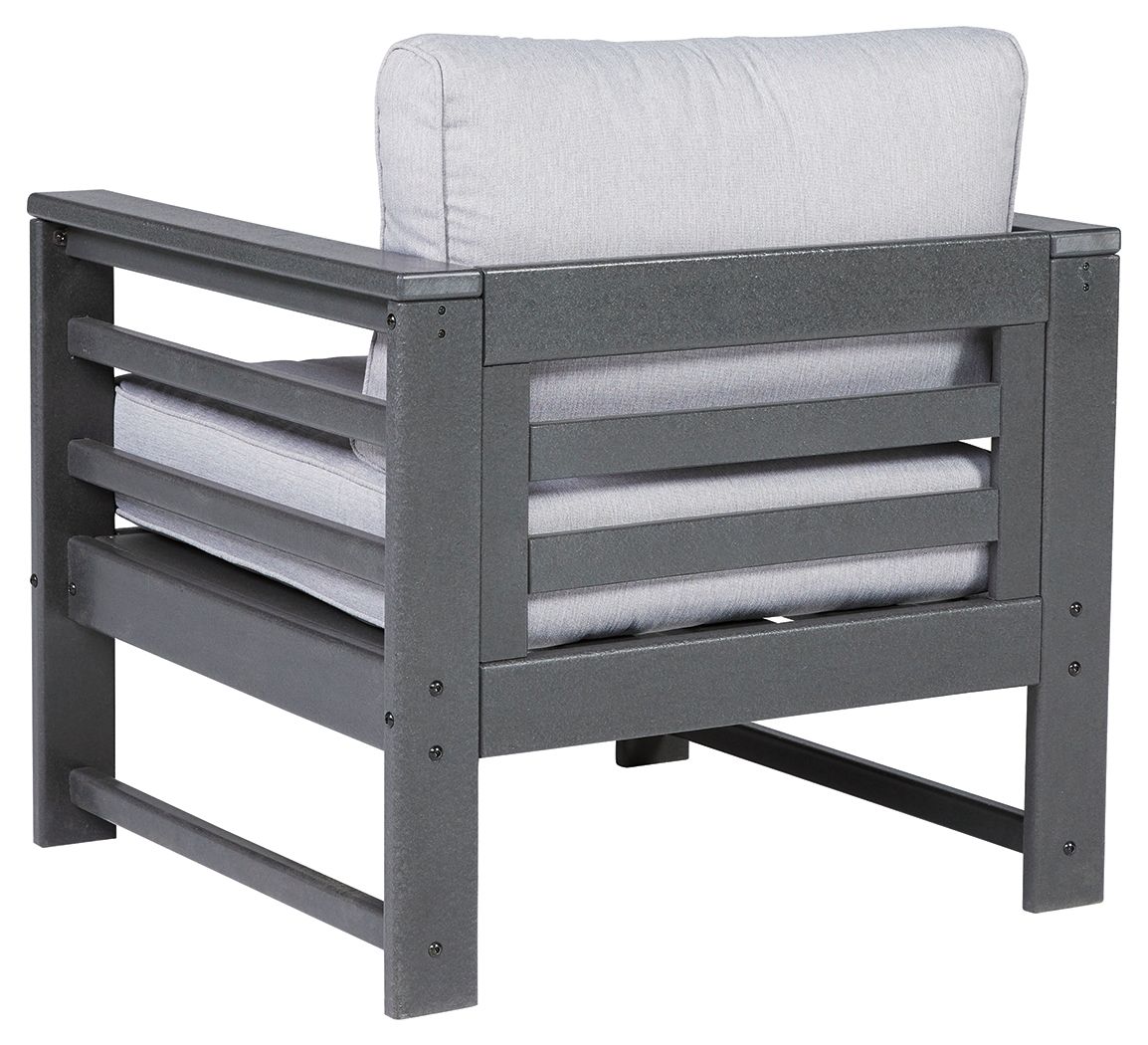 Amora - Charcoal Gray - Lounge Chair W/Cushion (Set of 2)