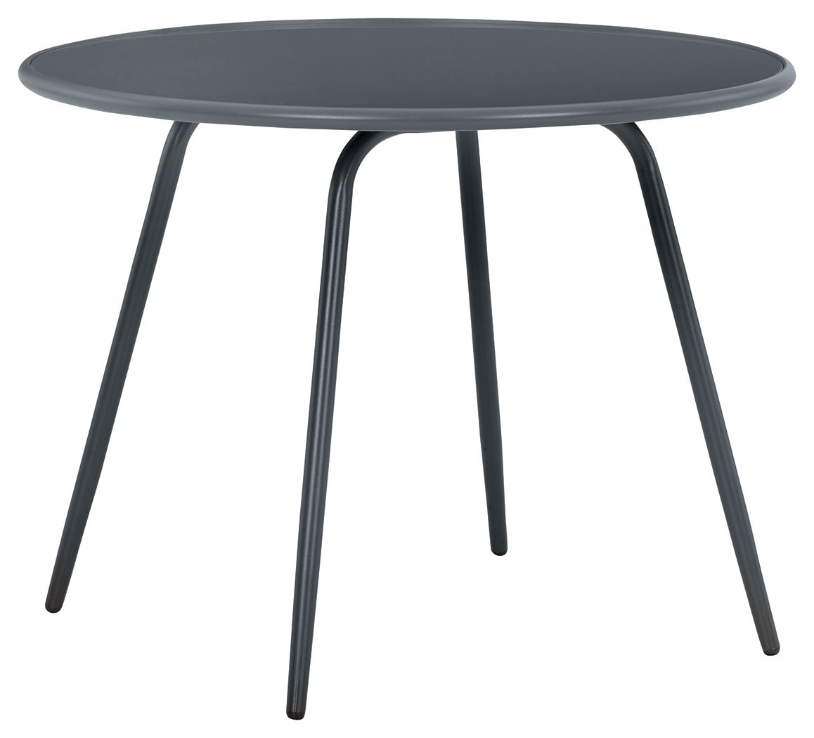 Palm Bliss - Gray - Round Dining Table