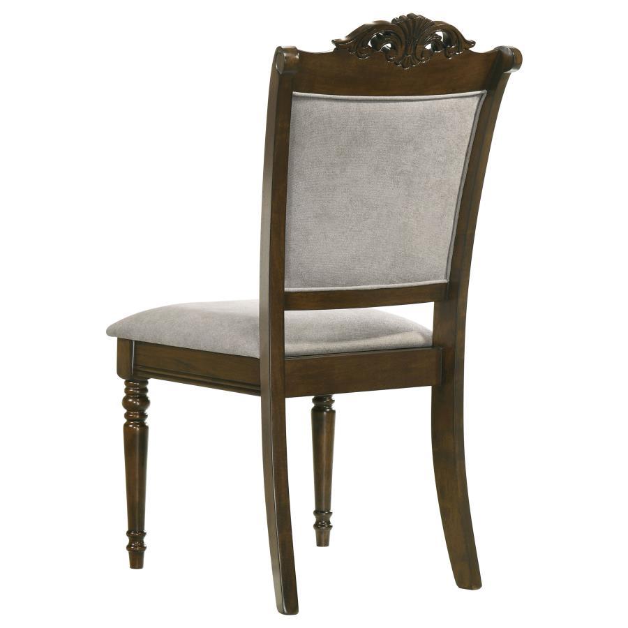 Side Chair (Set of 2) - Gray And Chestnut