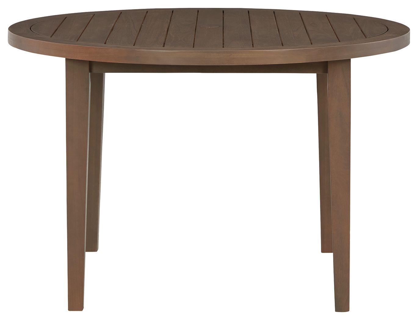 Germalia - Brown - Round Dining Table W/Umb Opt