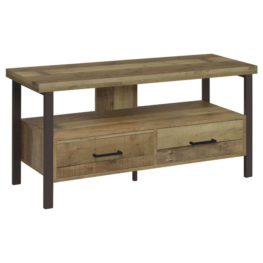 Ruston - 3-drawer Weathered Pine TV Console