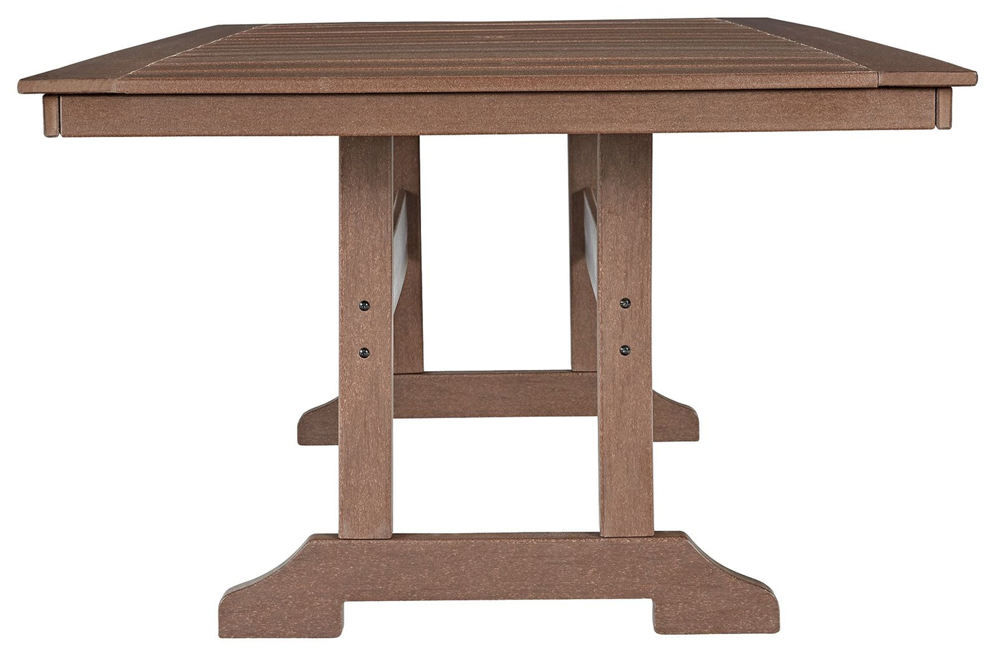 Emmeline - Brown - Rect Dining Table W/Umb Opt