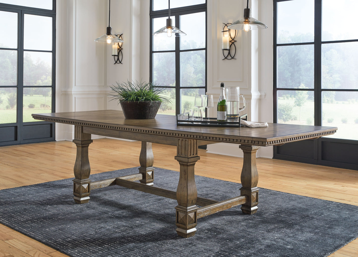 Markenburg - Brown - Rect Dining Room Ext Table