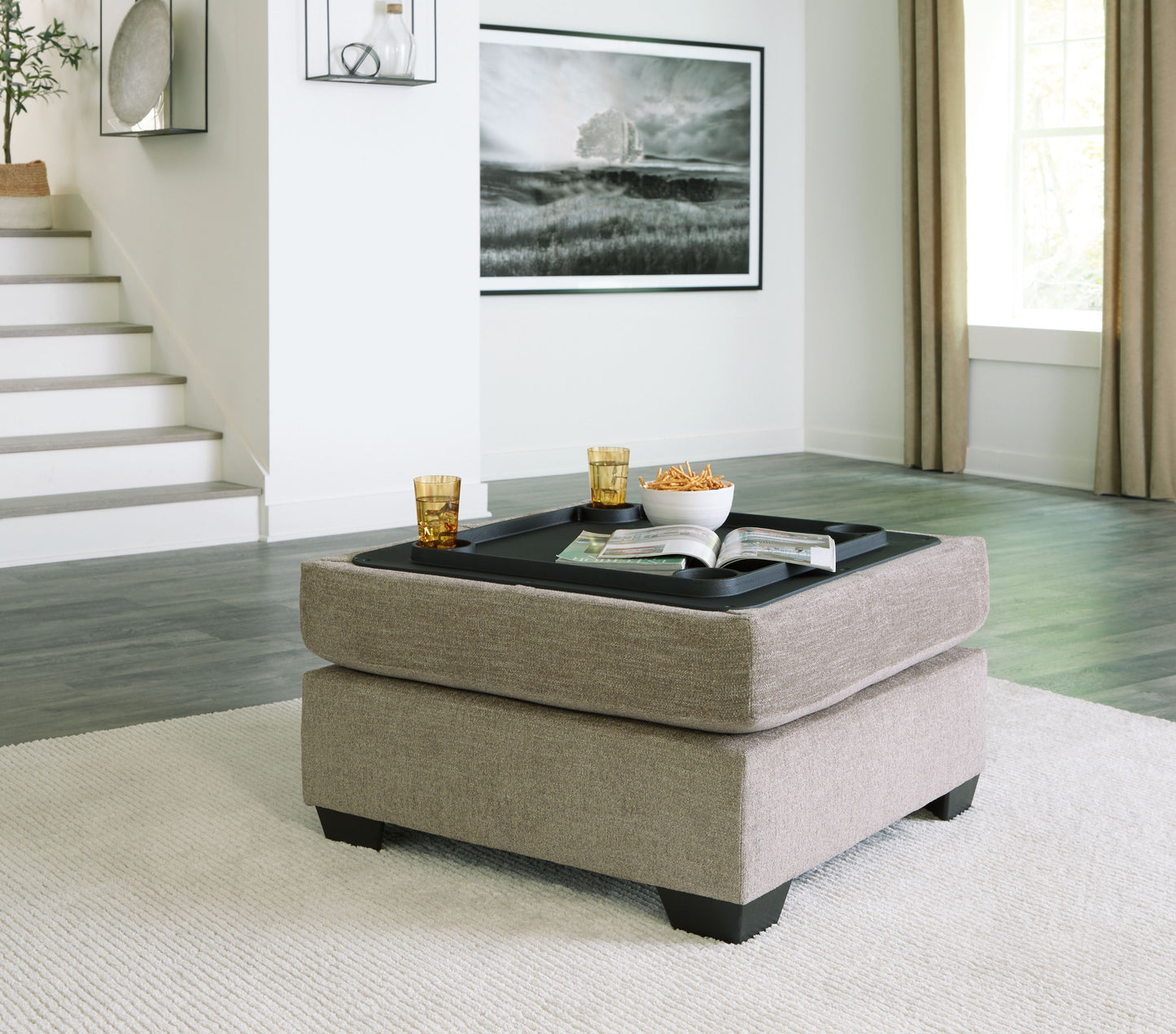 Creswell - Stone - Ottoman With Storage