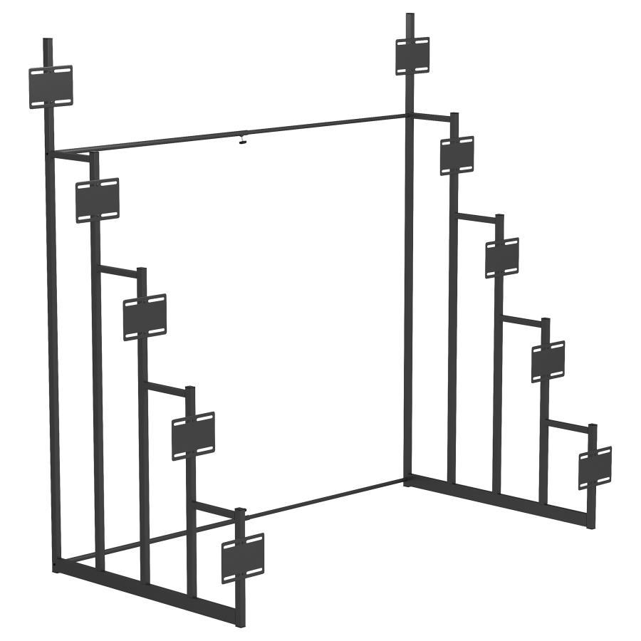 Duarto - 5-Tier Headboard Display Rack - Black