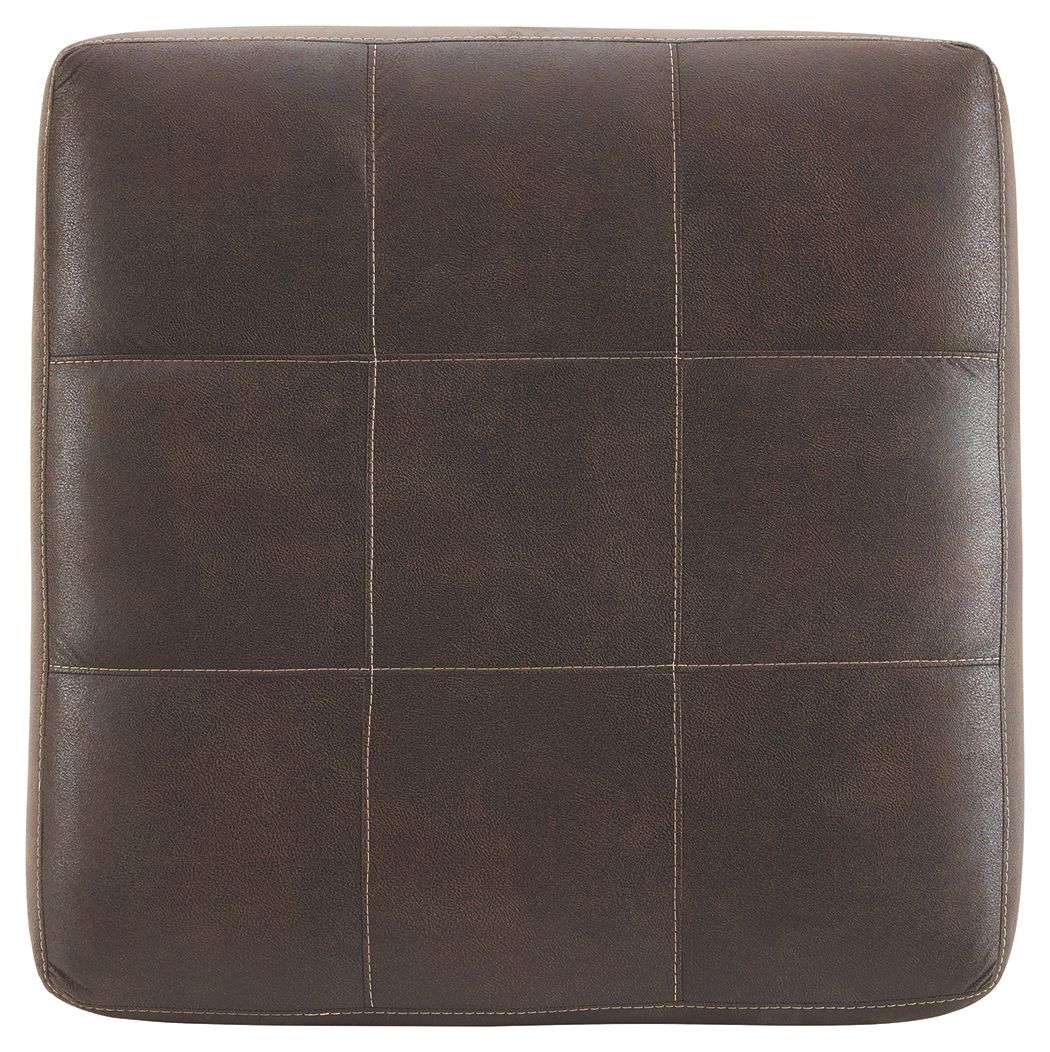 Navi - Chestnut - 3 Pc. - Right Arm Facing Corner Chaise 2 Pc Sectional, Ottoman