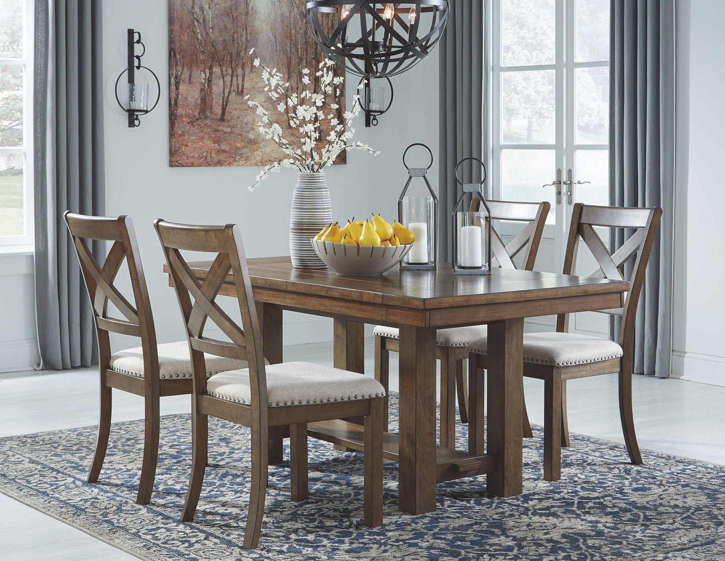 Moriville - Grayish Brown - Rect Dining Room Ext Table